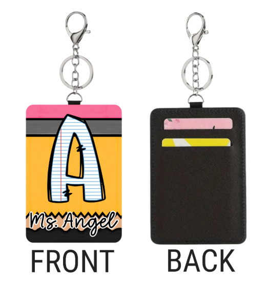 PENCIL INITIAL ID BADGE